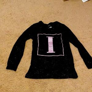 Sparkly long sleeve Justice shirt